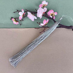 Кисточка из ниток 30 см, серебро