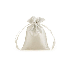 Мешочек атласный 10х15 см, светло-серый