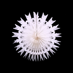 Снежинка обьемная 20 см белый