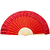 Веер для танцев 44х80см, красный