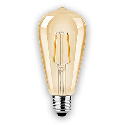 Лампа филаментная ST64 темная E27 W2 K2700